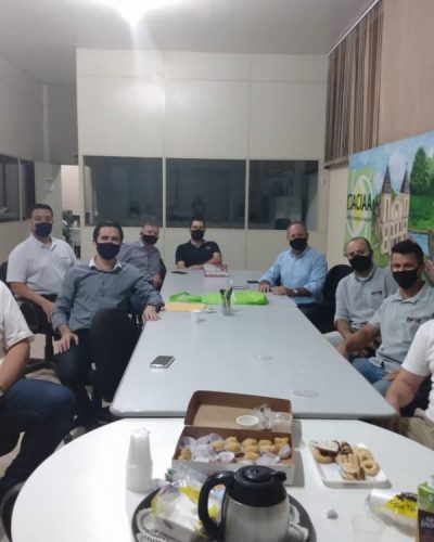 Presidente Londry Turra; Diretores Samoel; Francisco; Clayton; Jackson; Guilherme e convidados: Ivan – Basso Construtora; Daniel – MD consultoria empresarial; Heder – V H Auto center